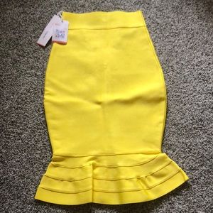 Yellow mermaid skirt